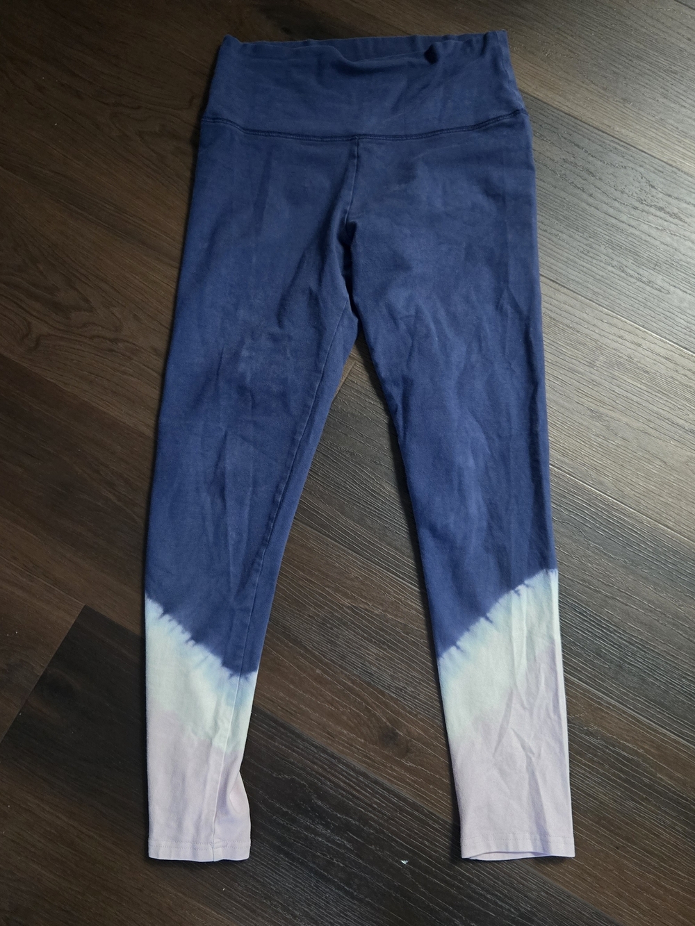 aerie Navy Blue to Light Pink Ombre Leggings, Medium